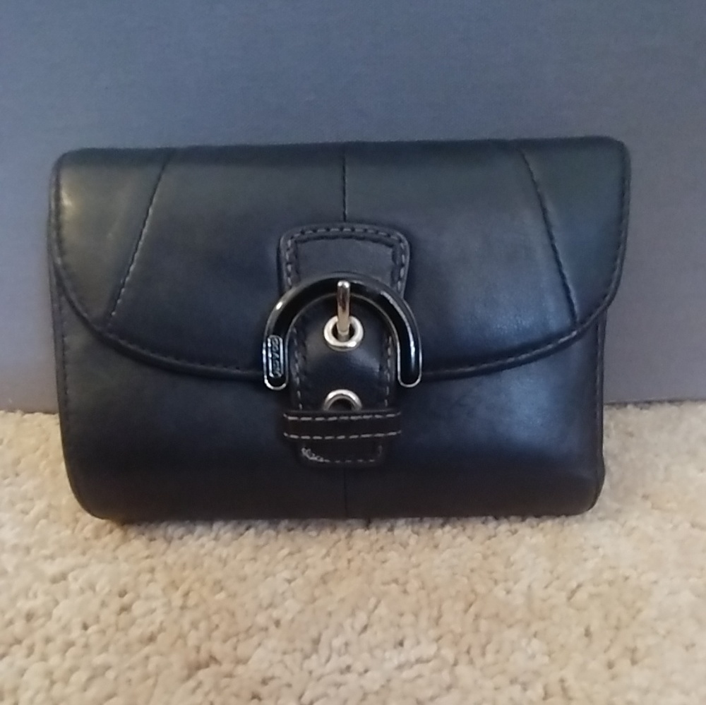 Coach Black Leather Wallet